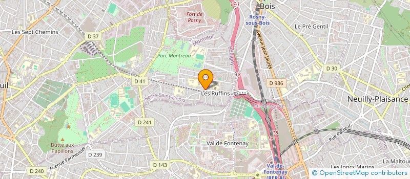 localisation de l'entreprise MONSIEUR MAMADOU SOUMARE  MONTREUIL