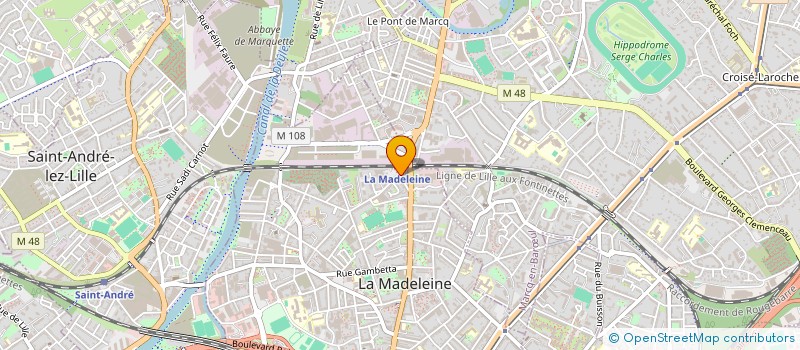 localisation de l'entreprise MONSIEUR MAMADOU SOW à LA MADELEINE