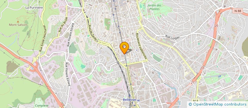 localisation de l'entreprise MONSIEUR MAMADOU SOW  SAINT-ETIENNE