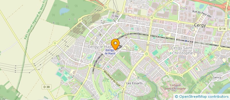 localisation de l'entreprise MONSIEUR MAMADOU SOW  CERGY