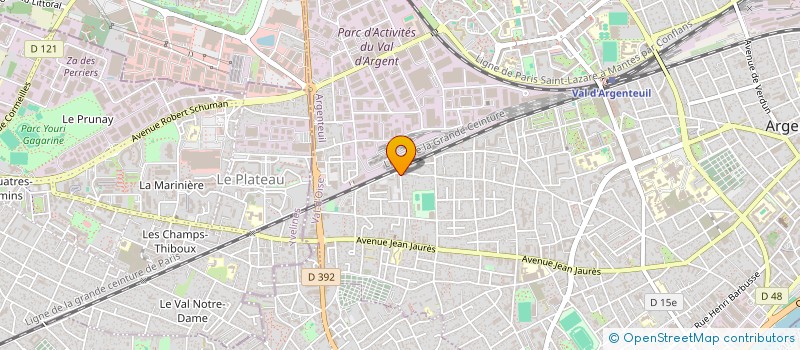 localisation de l'entreprise MONSIEUR MAMADOU SOW  ARGENTEUIL