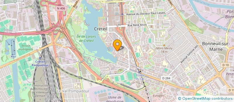 localisation de l'entreprise MONSIEUR MAMADOU SOW  CRETEIL