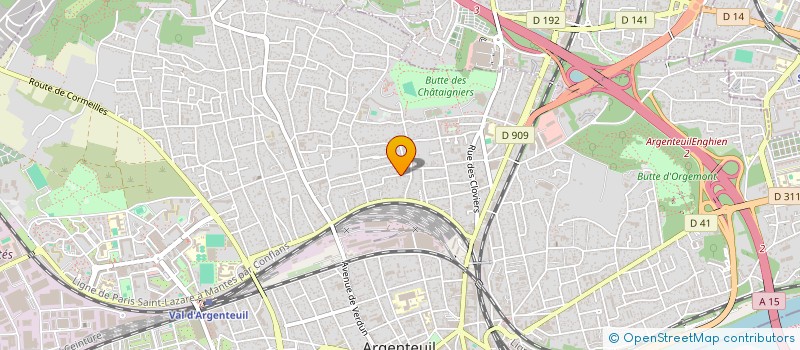 localisation de l'entreprise MONSIEUR MAMADOU SY  ARGENTEUIL