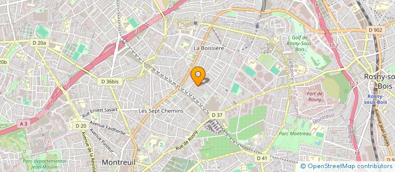 localisation de l'entreprise MONSIEUR MAMADOU SY à MONTREUIL