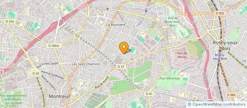 localisation de l'entreprise MONSIEUR MAMADOU SYLLA à MONTREUIL