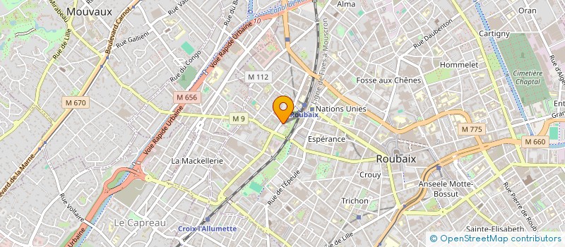 localisation de l'entreprise MONSIEUR MAMADOU TAFSIR BAH  ROUBAIX