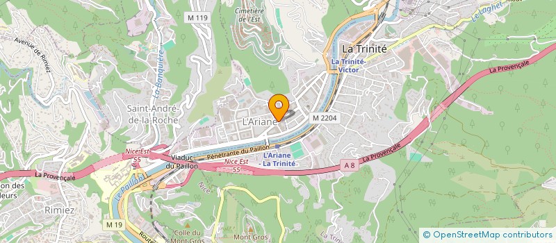 localisation de l'entreprise MONSIEUR MAMADOU TALLA à NICE