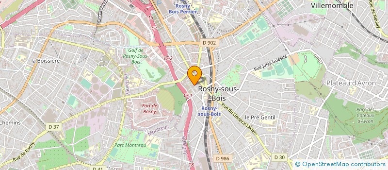 localisation de l'entreprise MONSIEUR MAMADOU TOURE  ROSNY-SOUS-BOIS