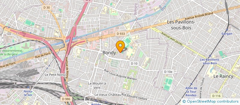 localisation de l'entreprise MONSIEUR MAMADOU TOURE  BONDY