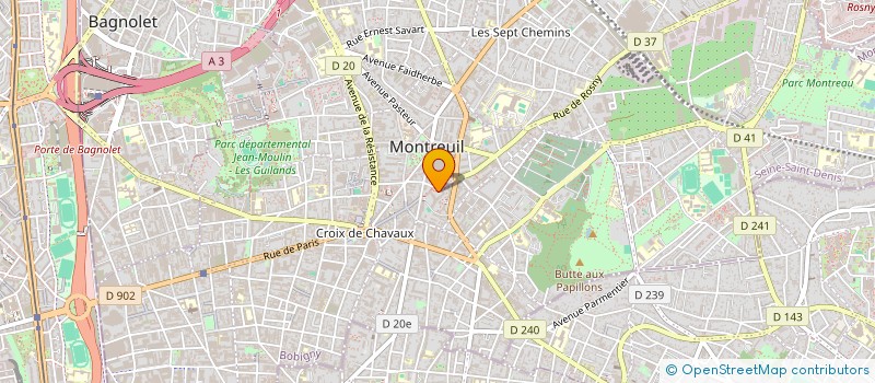 localisation de l'entreprise MONSIEUR MAMADOU TRAORE à MONTREUIL