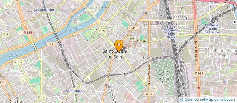 localisation de l'entreprise MONSIEUR MAMADOU YATTARA à SAINT-OUEN-SUR-SEINE