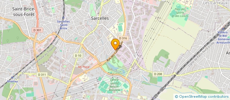 localisation de l'entreprise MONSIEUR MAMADOULAMINE SANOGO  SARCELLES