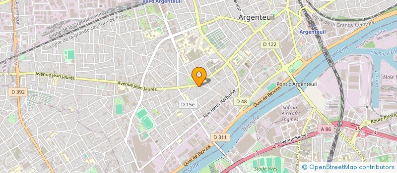 localisation de l'entreprise MONSIEUR MAMADY FATY  ARGENTEUIL