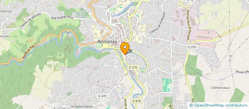 localisation de l'entreprise MONSIEUR MAMADY MACALOU  ANNONAY