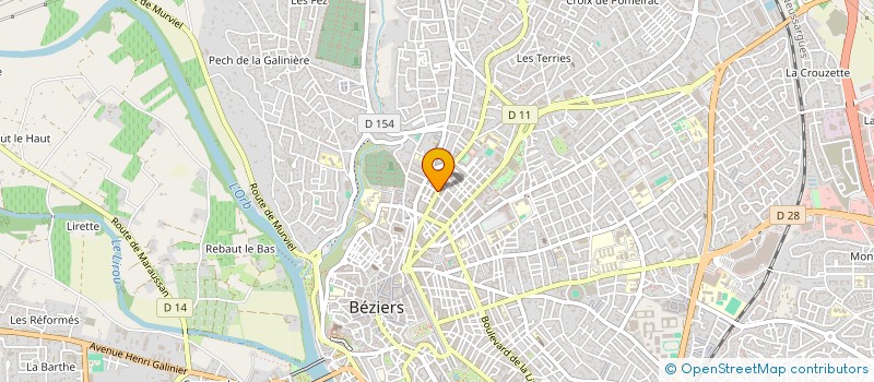 localisation de l'entreprise MONSIEUR MAMERY KONET  BEZIERS