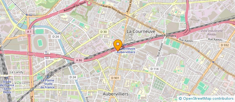 localisation de l'entreprise MONSIEUR MAMERY SANGARE à LA COURNEUVE