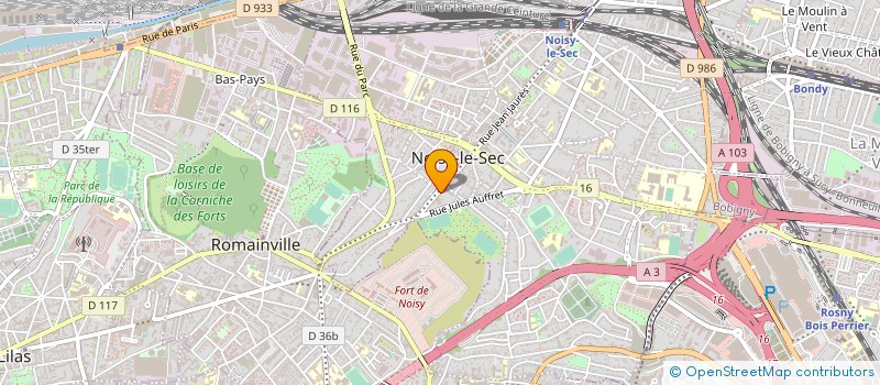 localisation de l'entreprise MONSIEUR MAMIEDDINE CHAREF à NOISY-LE-SEC