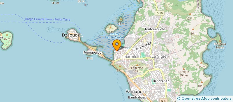 localisation de l'entreprise MONSIEUR MAMIMALALA RAZAFINDRAKOTO à DZAOUDZI