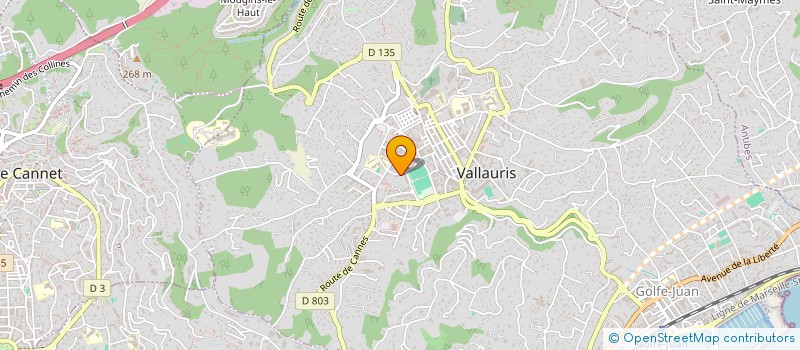 localisation de l'entreprise MONSIEUR MAMMAR BOUKHIAR  VALLAURIS