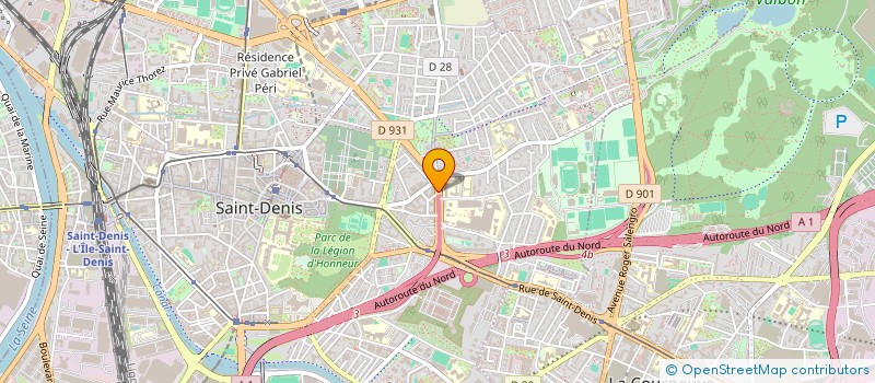 localisation de l'entreprise MONSIEUR MAMOUD SANGARE à SAINT-DENIS