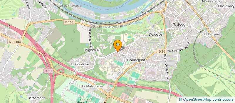 localisation de l'entreprise MONSIEUR MAMOUDOU CAMARA  POISSY