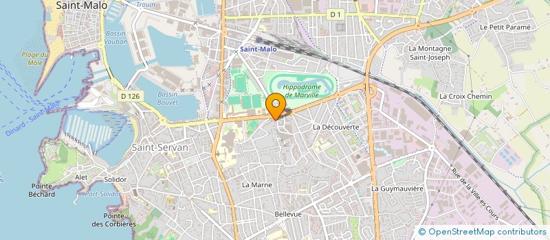 localisation de l'entreprise MONSIEUR MAMOUDOU COULIBALY  SAINT-MALO