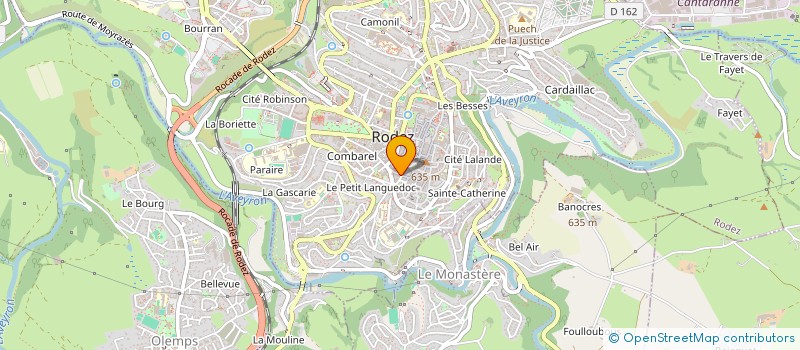 localisation de l'entreprise MONSIEUR MAMOUDOU DIABY  RODEZ