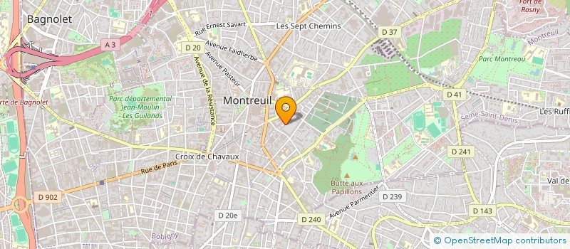 localisation de l'entreprise MONSIEUR MAMOUDOU DIALLO à MONTREUIL