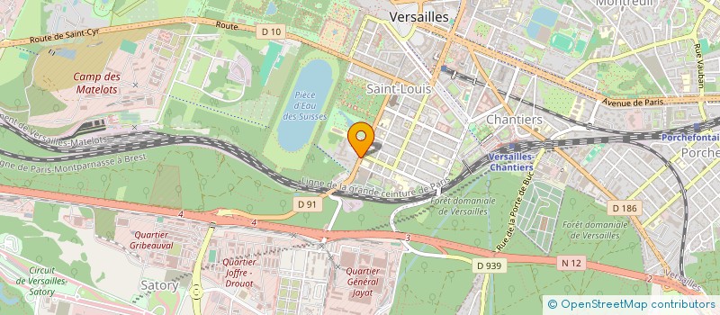 localisation de l'entreprise MONSIEUR MAMOUDOU DIALLO à VERSAILLES