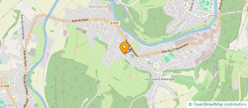 localisation de l'entreprise MONSIEUR MAMOUDOU DIALLO  MANDEURE