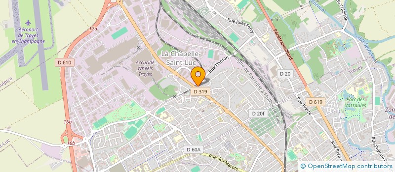 localisation de l'entreprise MONSIEUR MAMOUDOU DIALLO  LA CHAPELLE-SAINT-LUC