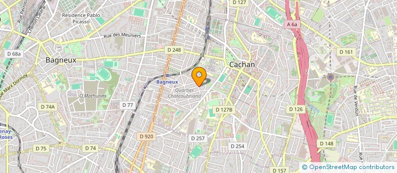 localisation de l'entreprise MONSIEUR MAMOUDOU DIOMANDE à CACHAN