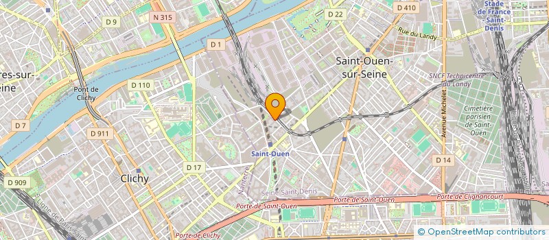 localisation de l'entreprise MONSIEUR MAMOUDOU DOUMBOUYA  SAINT-OUEN-SUR-SEINE