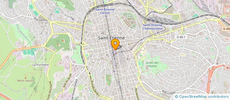 localisation de l'entreprise MONSIEUR MAMOUDOU SOW  SAINT-ETIENNE