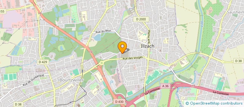 localisation de l'entreprise MONSIEUR MAMOUDOU THIAM  ILLZACH