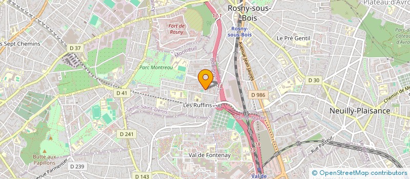 localisation de l'entreprise MONSIEUR MAMOUDOU TOURE à MONTREUIL