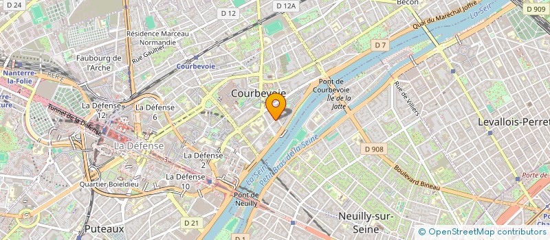 localisation de l'entreprise MONSIEUR MAMOUN TAZI  COURBEVOIE