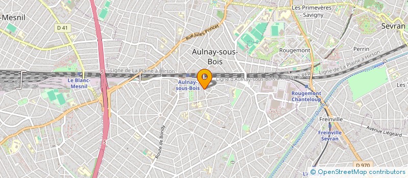 localisation de l'entreprise MONSIEUR MAMOUR DIAGNE à AULNAY-SOUS-BOIS