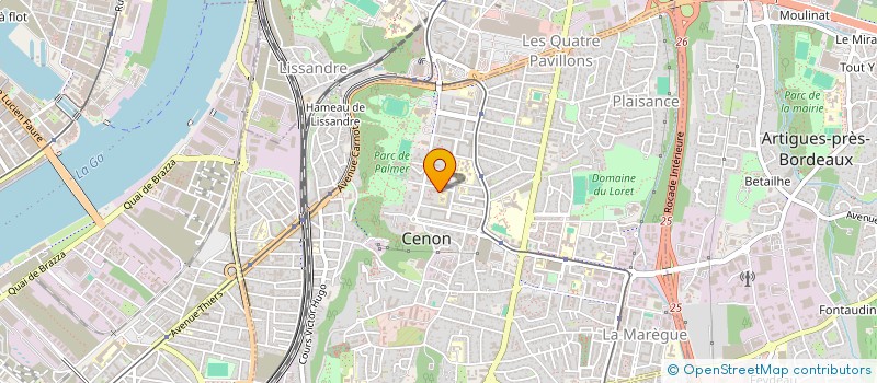 localisation de l'entreprise MONSIEUR MAMOUR DIAME LY  CENON