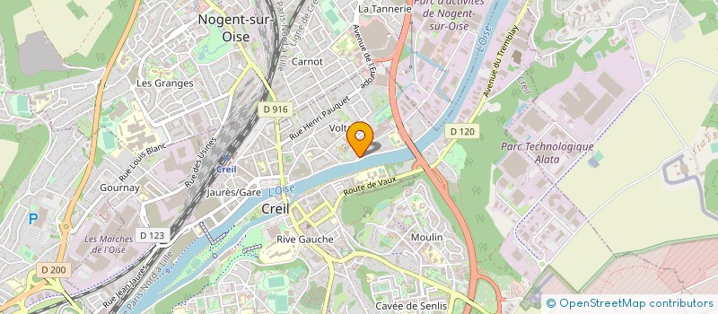 localisation de l'entreprise MONSIEUR MAMOUTOU CISSE  CREIL