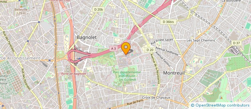 localisation de l'entreprise MONSIEUR MAN-KONG LAM à BAGNOLET