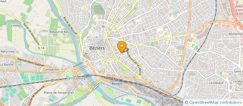 localisation de l'entreprise MONSIEUR MANANTSOA RAVELOJAONA  BEZIERS