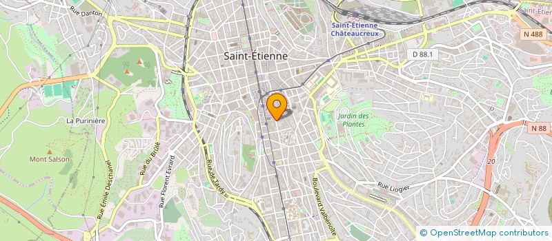 localisation de l'entreprise MONSIEUR MANASSE LUKA NKAZIANGANI  SAINT-ETIENNE