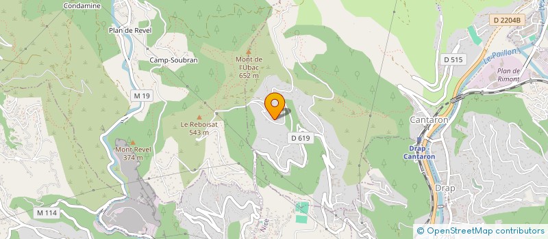 localisation de l'entreprise MONSIEUR MANATEA MATHIEU  CANTARON