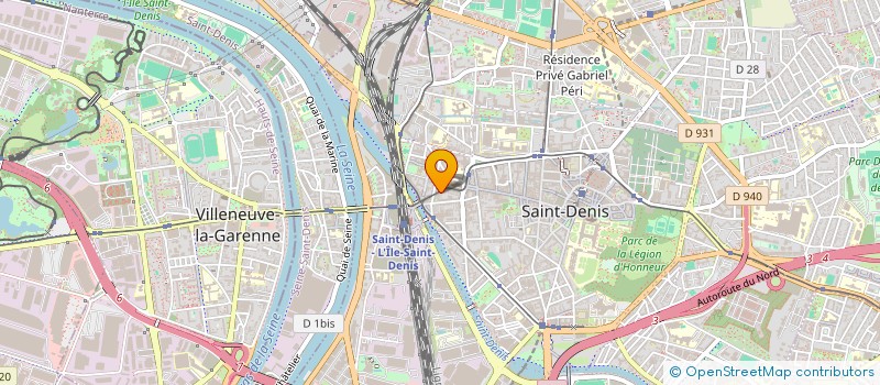 localisation de l'entreprise MONSIEUR MANDIAYE GUEYE  SAINT-DENIS