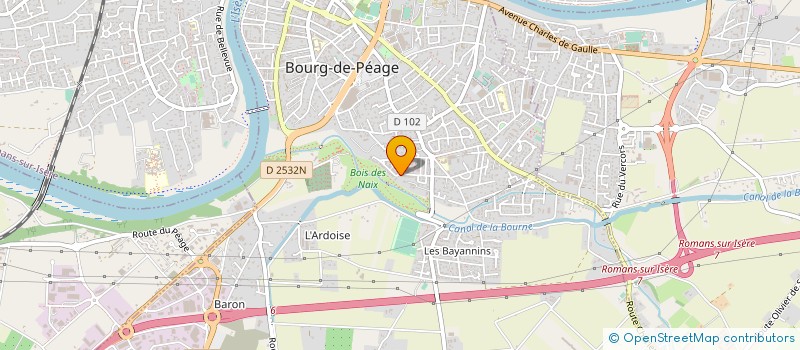 localisation de l'entreprise MONSIEUR MANDIOUGA GUEYE à BOURG-DE-PEAGE