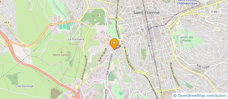 localisation de l'entreprise MONSIEUR MANDJOU BERETE  SAINT-ETIENNE