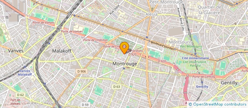 localisation de l'entreprise MONSIEUR MANDRIN GAUDEZ  MONTROUGE