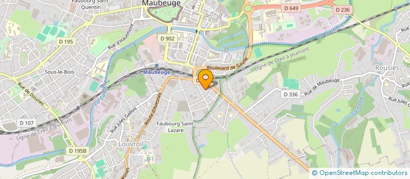 localisation de l'entreprise MONSIEUR MANDZONE VISSE  MAUBEUGE