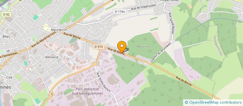 localisation de l'entreprise MONSIEUR MANFRED BARTHEL à SARREGUEMINES